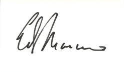 Ed Marinaro Autographed/Signed Minnesota Vikings Index Card BAS 45283