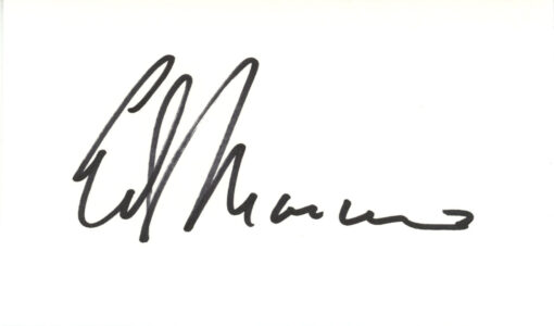 Ed Marinaro Autographed/Signed Minnesota Vikings Index Card BAS 45283