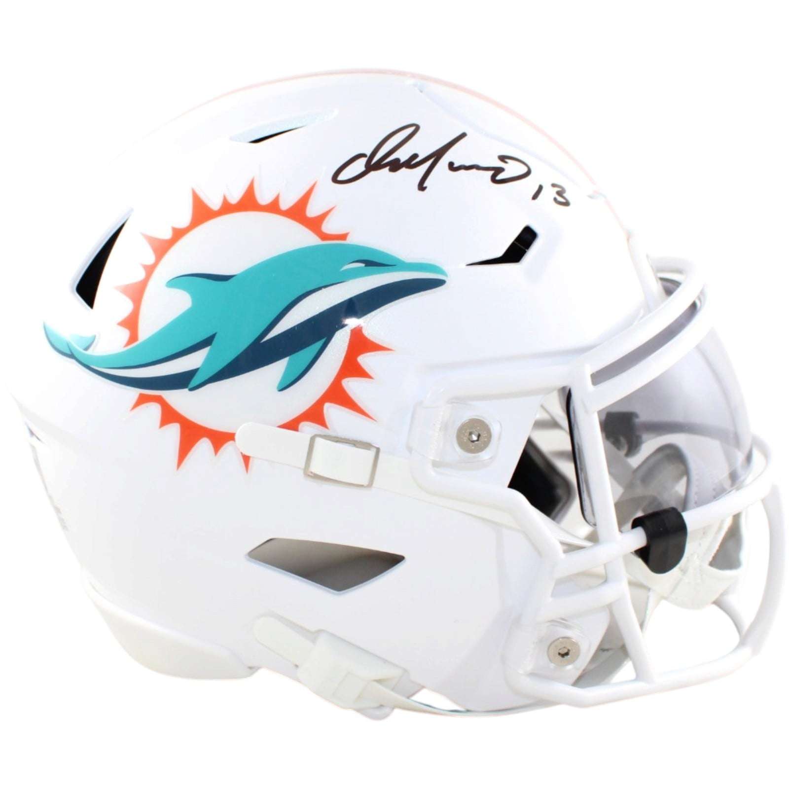 Dan Marino Autographed Miami Dolphins Helmet Mid-Size Midi Becket Witness 58825