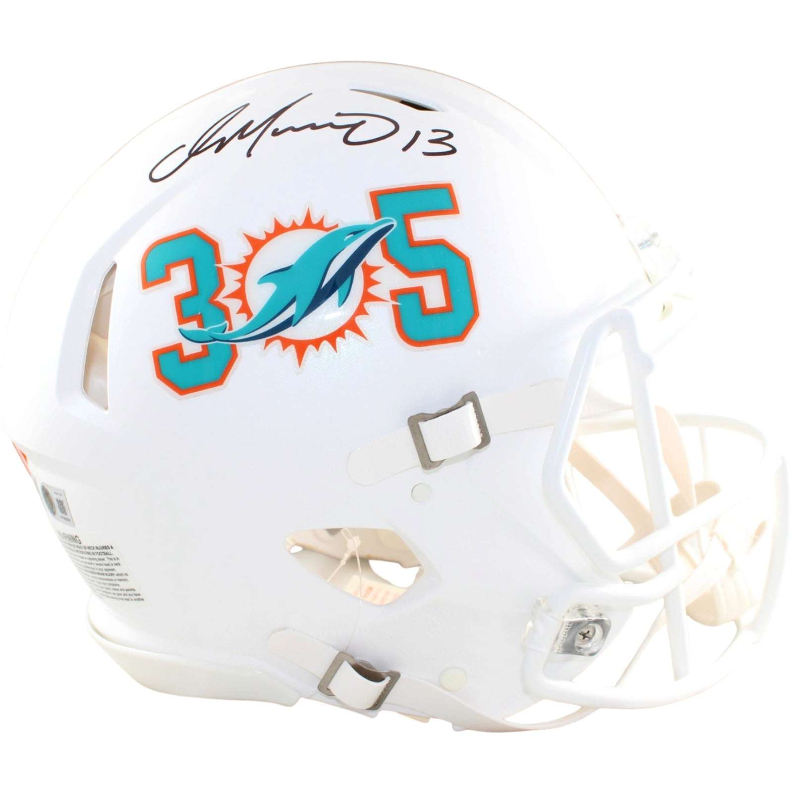 Dan Marino Autographed/Signed Miami Dolphins Helmet Proline 305 Becket WIT 58834