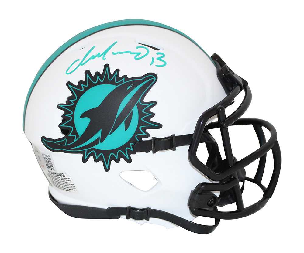 Dan Marino Autographed/Signed Miami Dolphins Lunar Mini Helmet BAS 32056