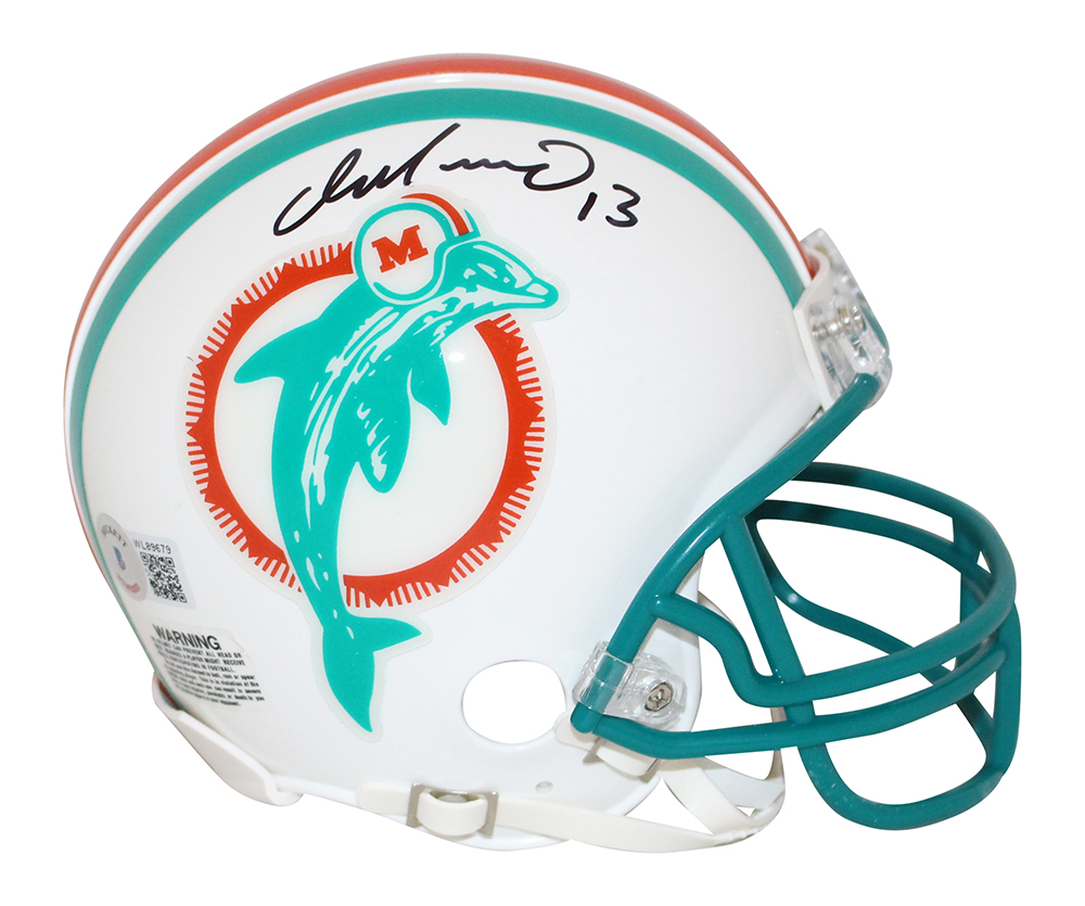 Dan Marino Autographed/Signed Miami Dolphins 80-96 Mini Helmet BAS 32057
