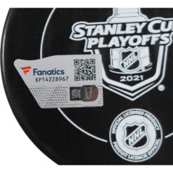 Patrick Maroon Autographed Tampa Bay Lightning Puck 21 SC Champs Fanatics 53834