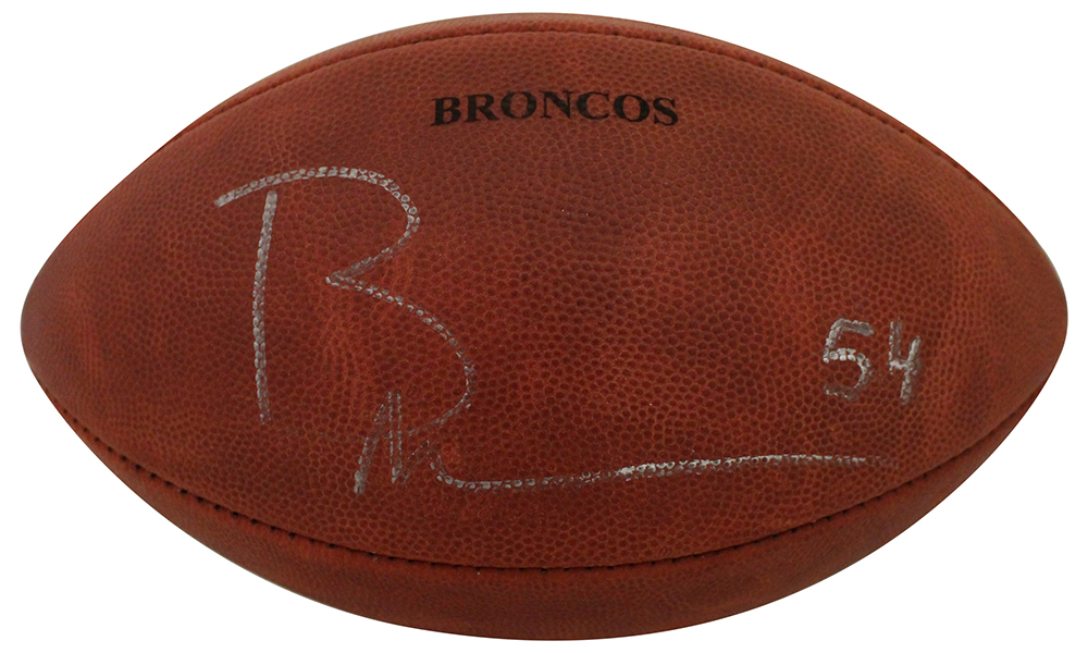 Brandon Marshall Signed Denver Broncos Team Issued Official Football BAS 28395