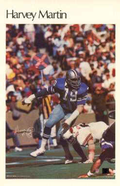 Harvey Martin Dallas Cowboys Mini Poster 15/50 Marketcom 46226