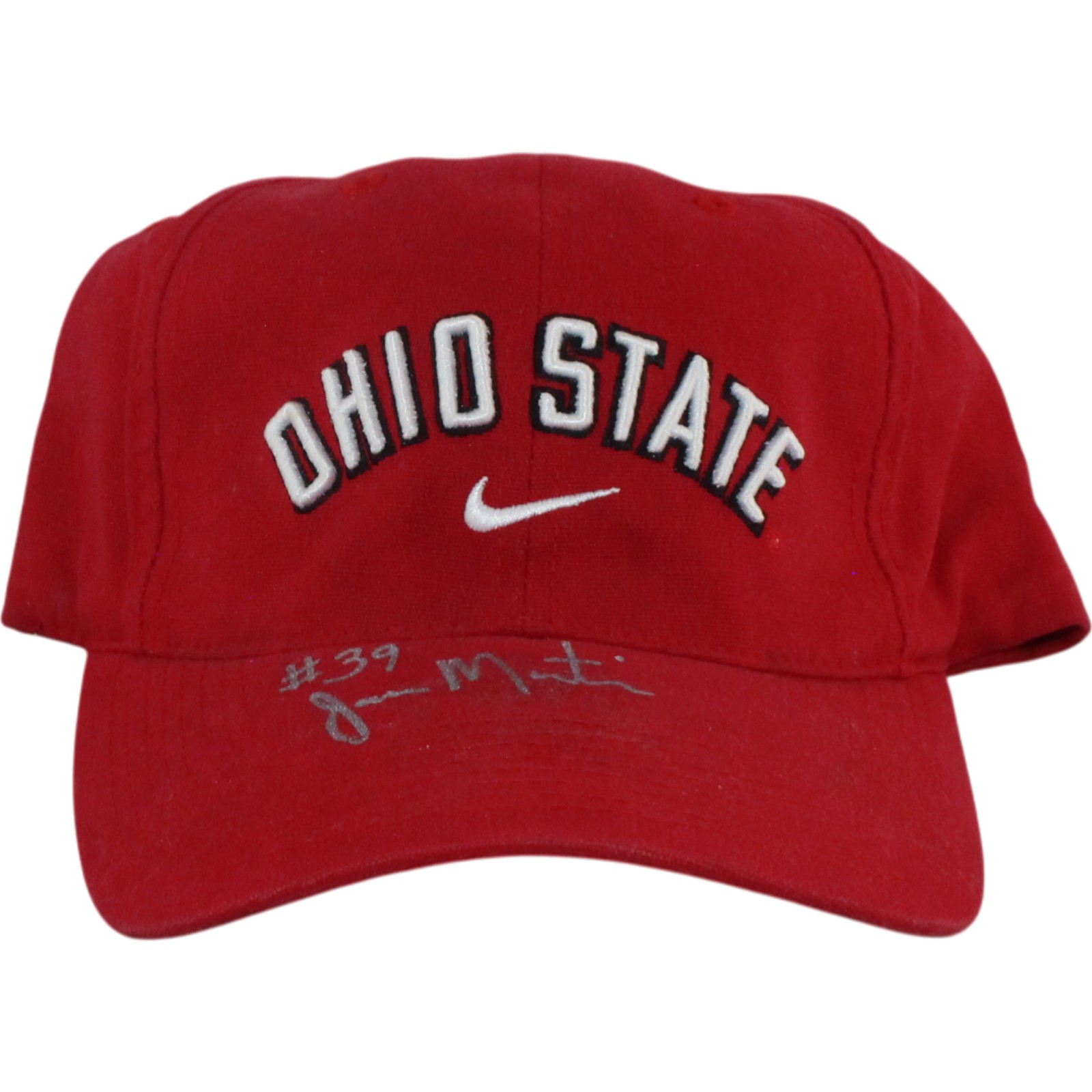 Jamar Martin Autographed Ohio State Buckeyes Nike One Size Hat Beckett 54996