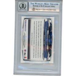 Zack Martin Autographed/Signed 2014 Topps Chrome Trading Card Slab Beckett 53174