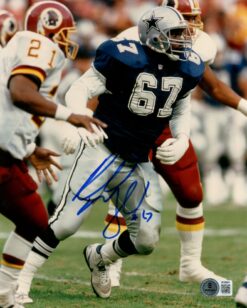 Russell Maryland Autographed/Signed Dallas Cowboys 8x10 Photo Beckett 56725