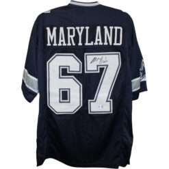 Russell Maryland Signed Pro Style Jersey Blue Size XL Tristar Productions 58756