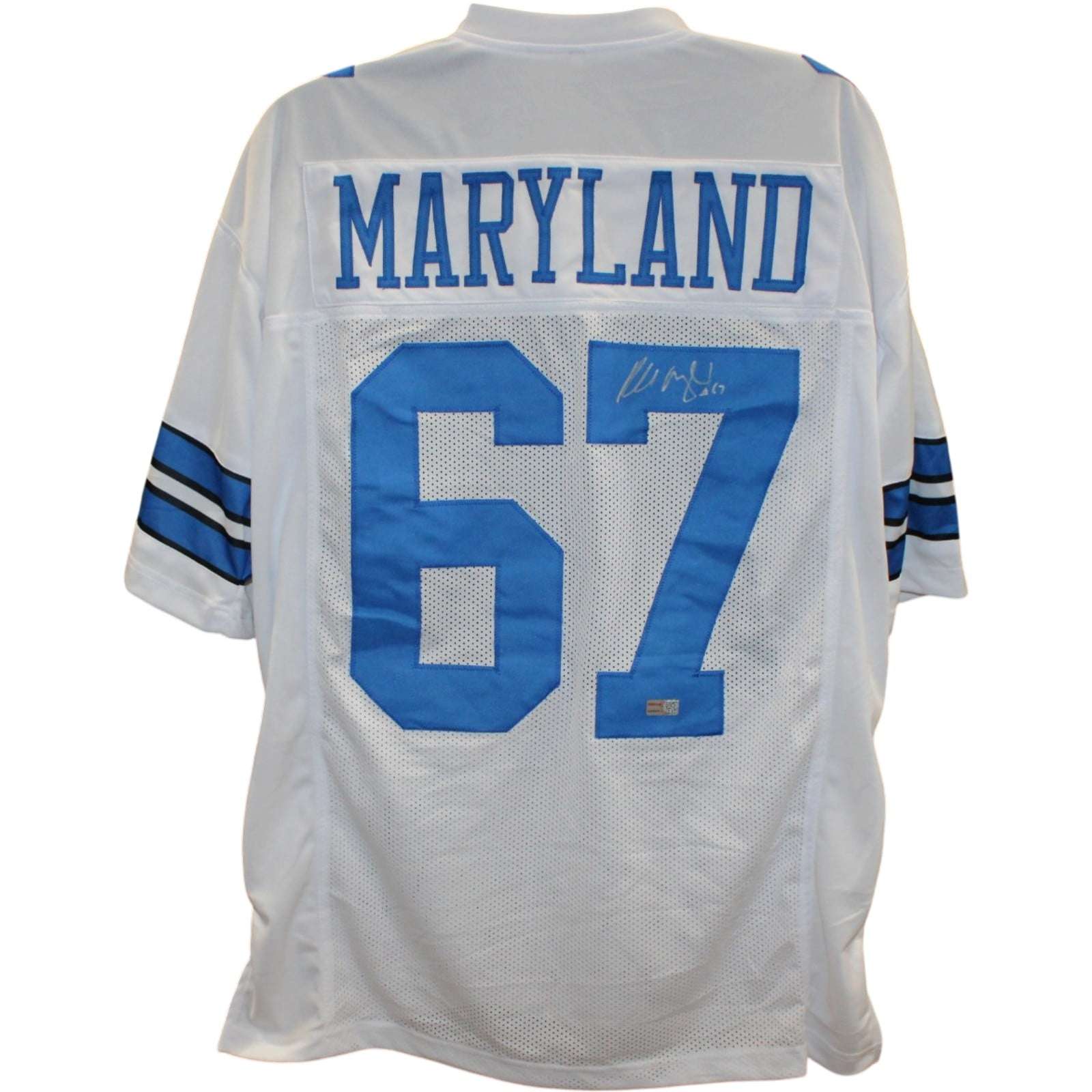 Russell Maryland Signed Pro Style Jersey White Size XL Tristar Productions 58765
