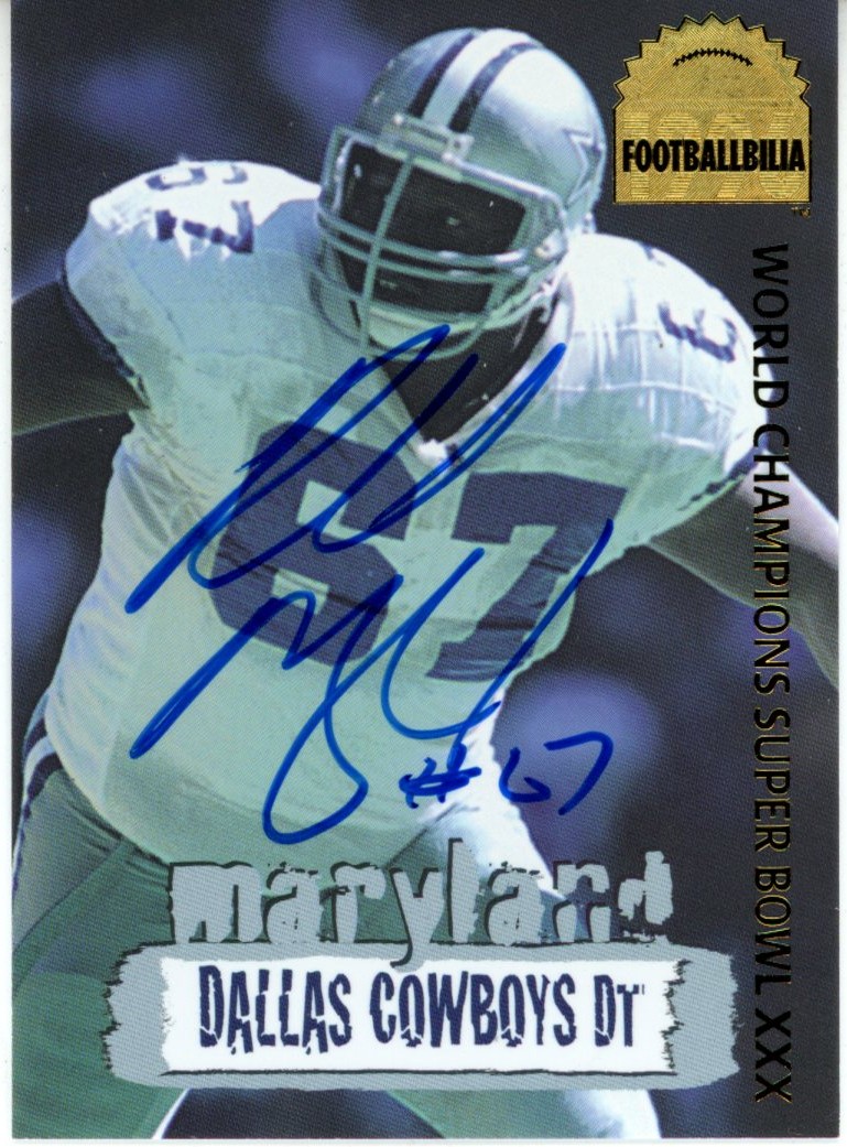 Russell Maryland Autographed Dallas Cowboys Collector's Edge #DCA-17 Card 55979