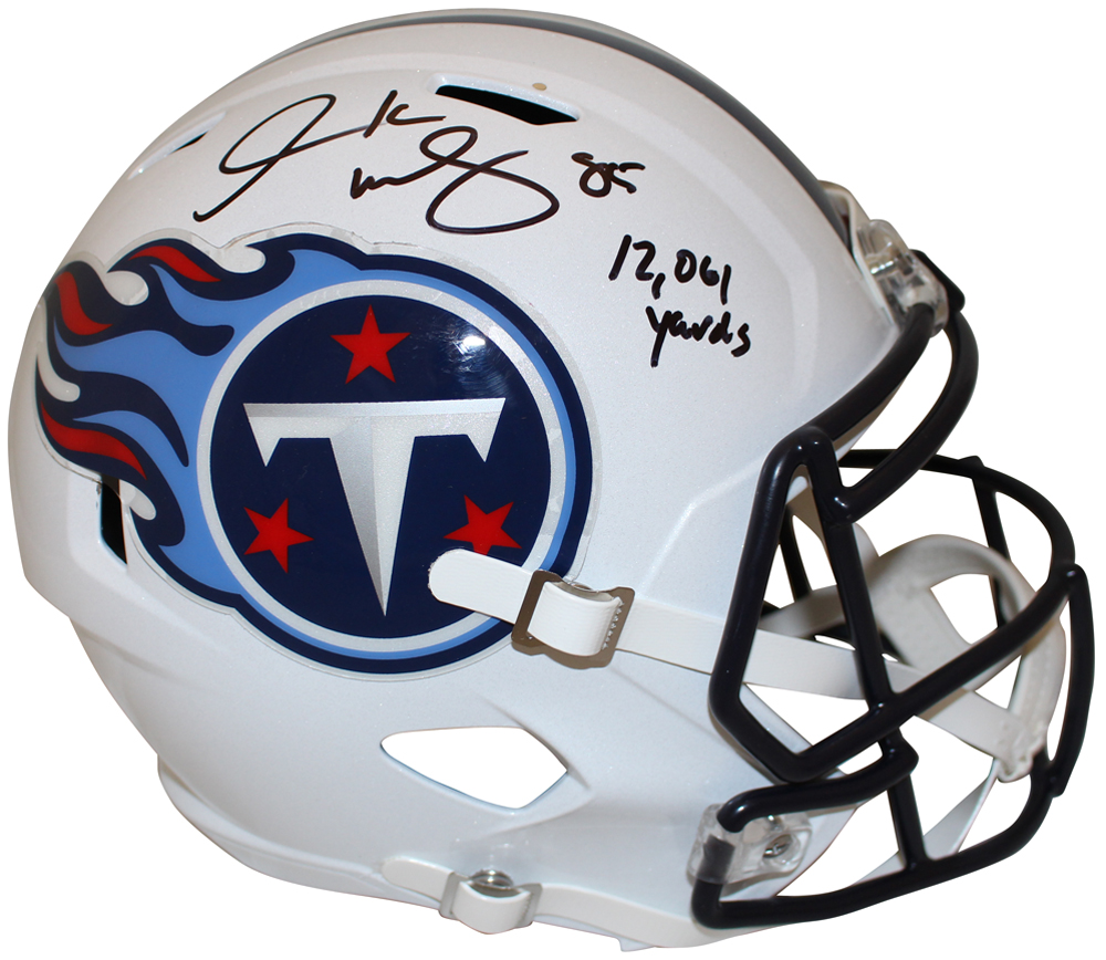 Derrick Mason Signed Tennessee Titans F/S 1999-17 Speed Helmet Beckett
