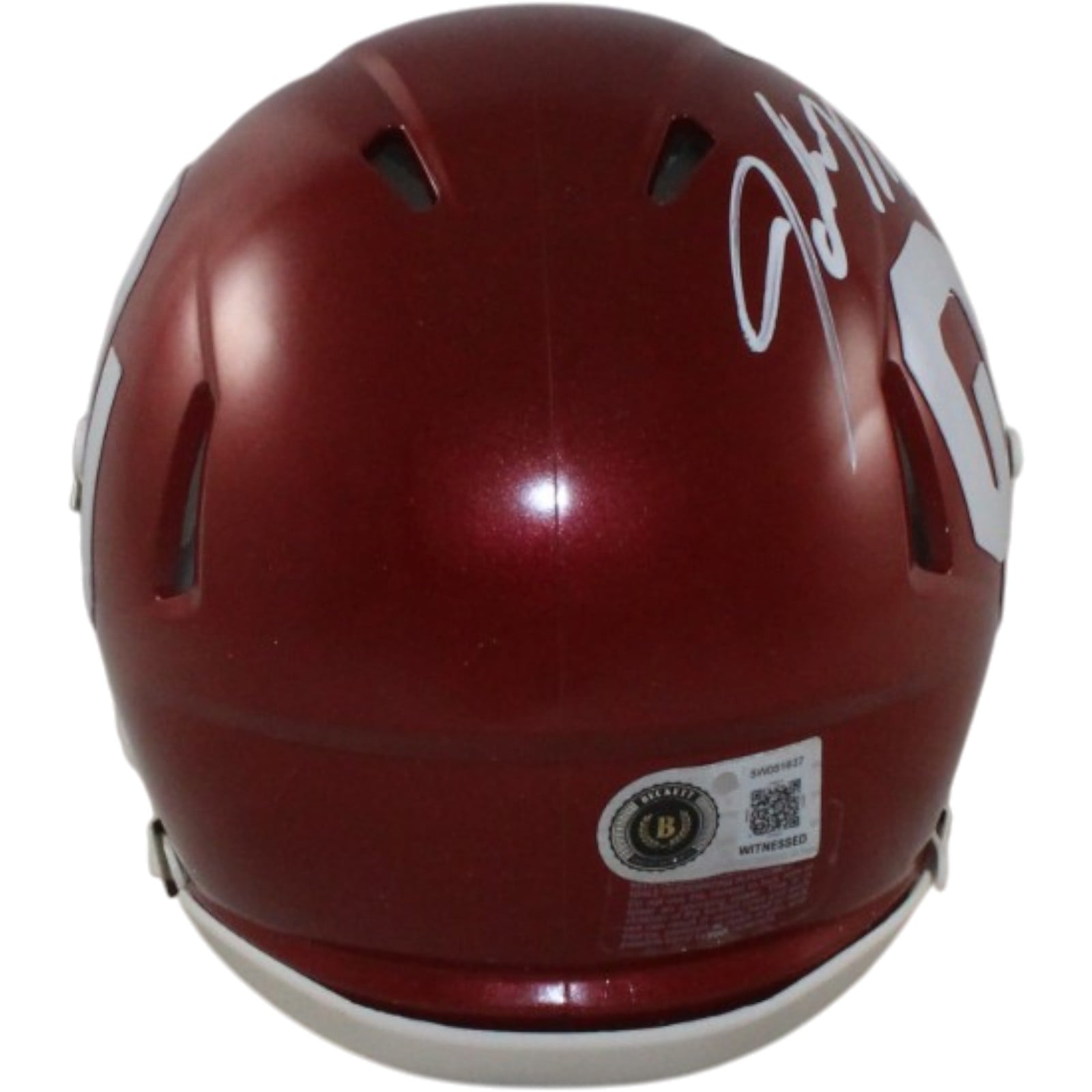 John Mateer Autographed Oklahoma Sooners Mini Helmet Beckett WIT 58311 3 John Mateer Autographed Oklahoma Sooners Mini Helmet Beckett WIT 58311