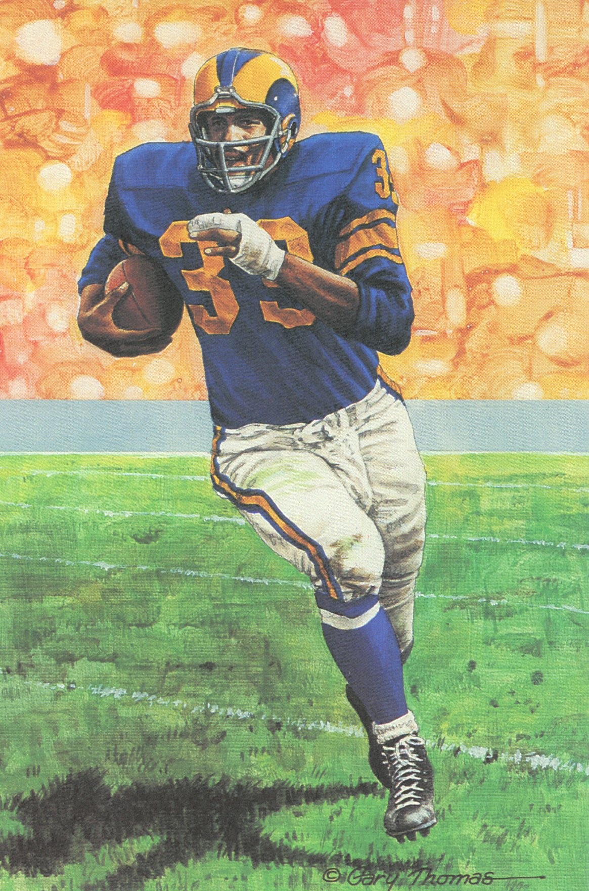 Ollie Matson Los Angeles Rams Goal Line Art Card  Series 3 No. 77 LE /5000 58113