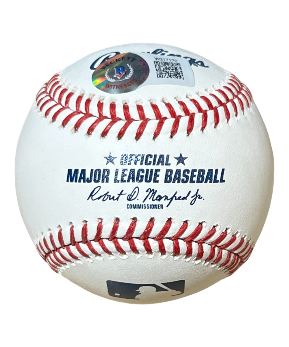 Hideki Matsui Autographed ROMLB Baseball New York Yankees w/Kanji Sig
