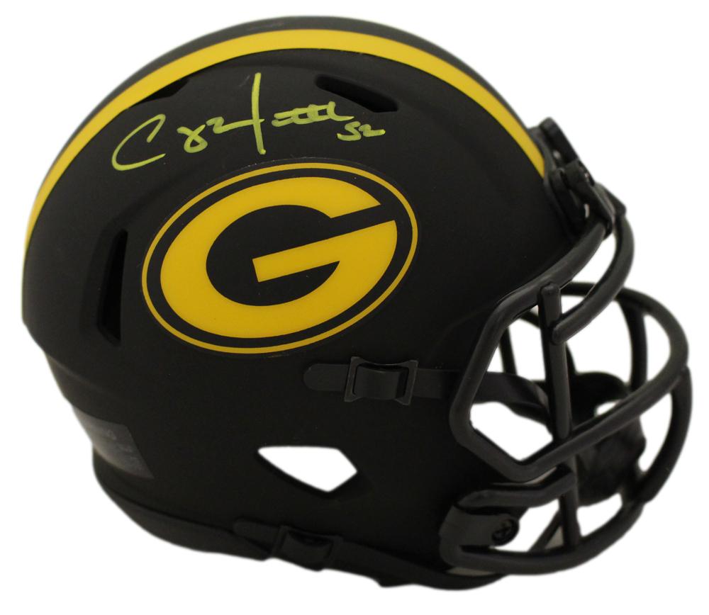 Clay Matthews Autographed Green Bay Packers Eclipse Mini Helmet JSA