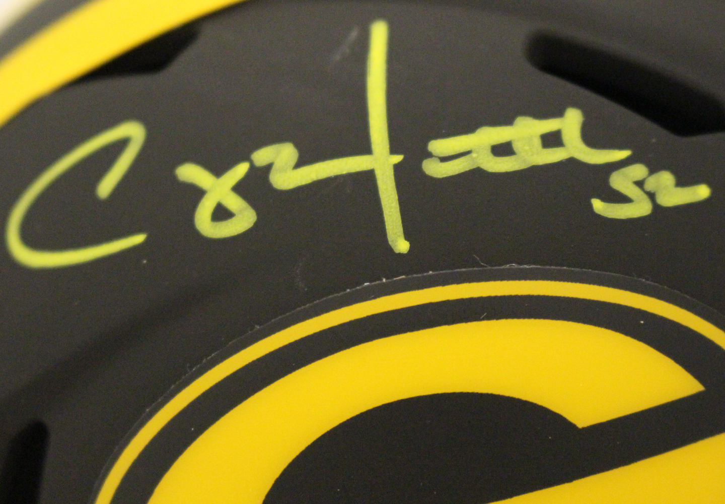 Clay Matthews Autographed Green Bay Packers Eclipse Mini Helmet JSA