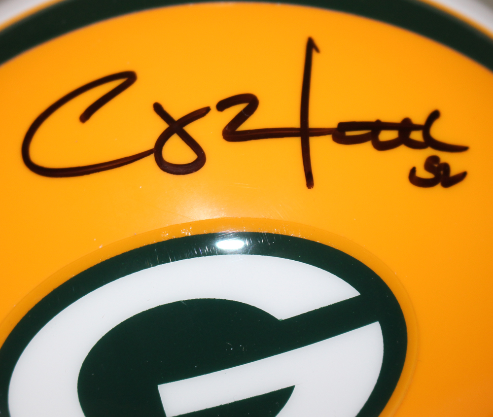 Clay Matthews Autographed Green Bay Packers VSR4 Mini Helmet JSA