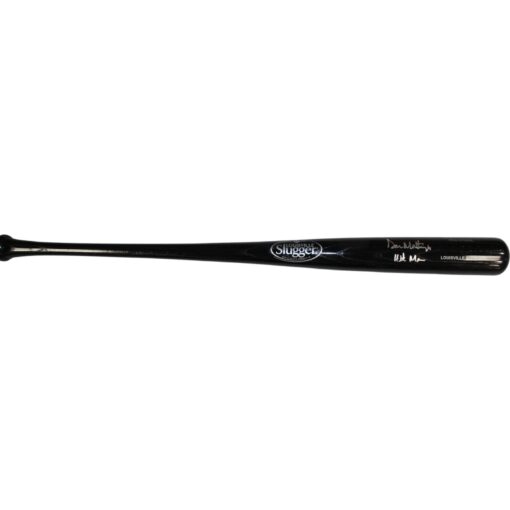 Don Mattingly Autographed New York Yankees LS Bat Hit Man Insc Beckett 59155