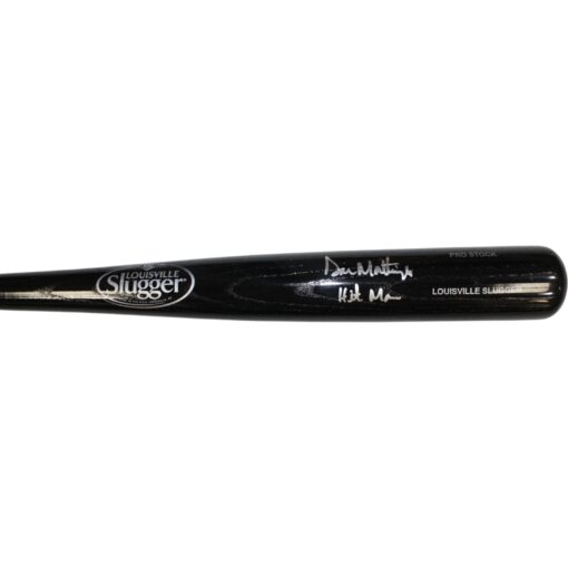 Don Mattingly Autographed New York Yankees LS Bat Hit Man Insc Beckett 59155