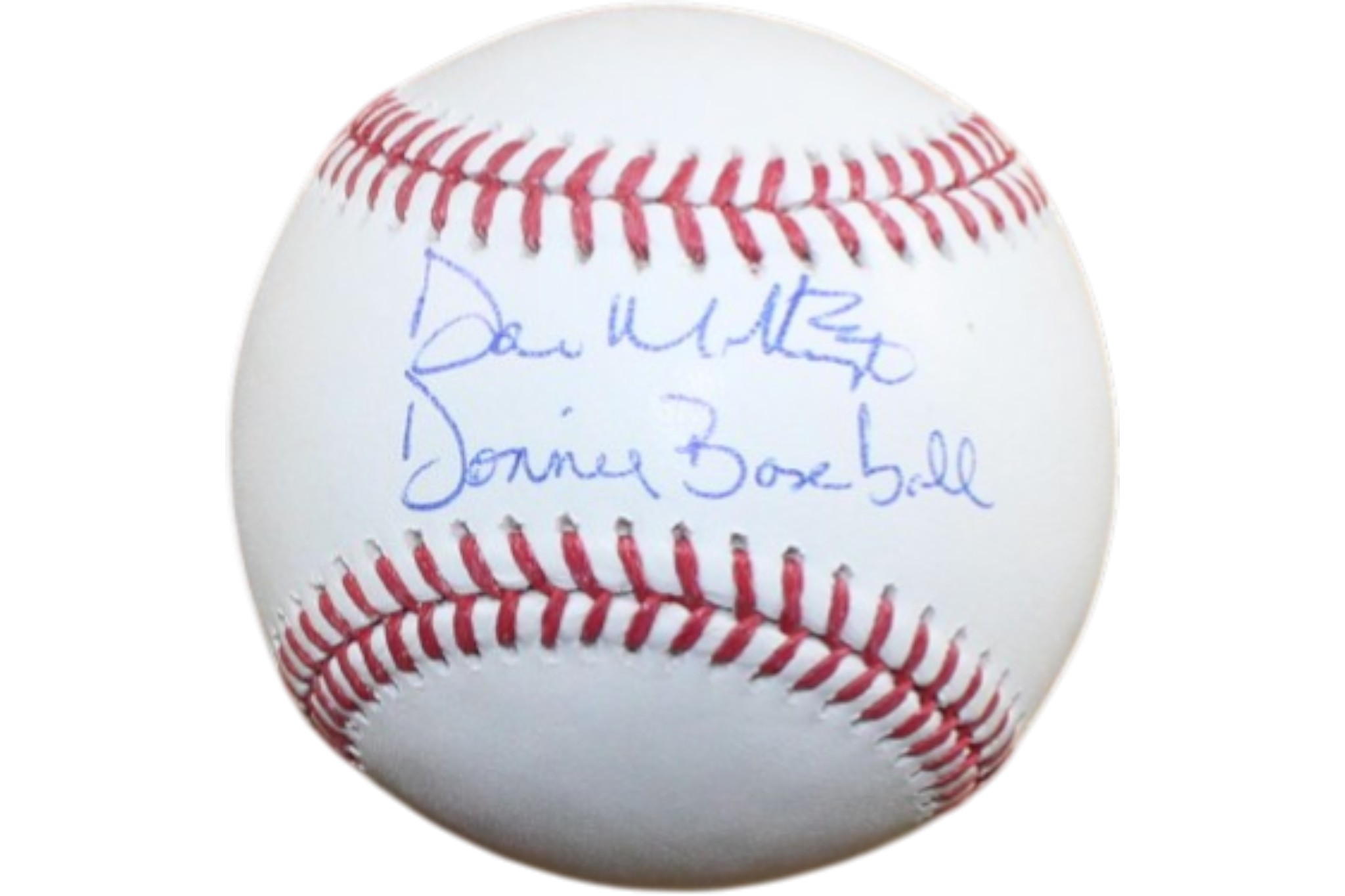 Don Mattingly Signed New York Yankees OML Baseball Donnie Baseball Beckett 55370