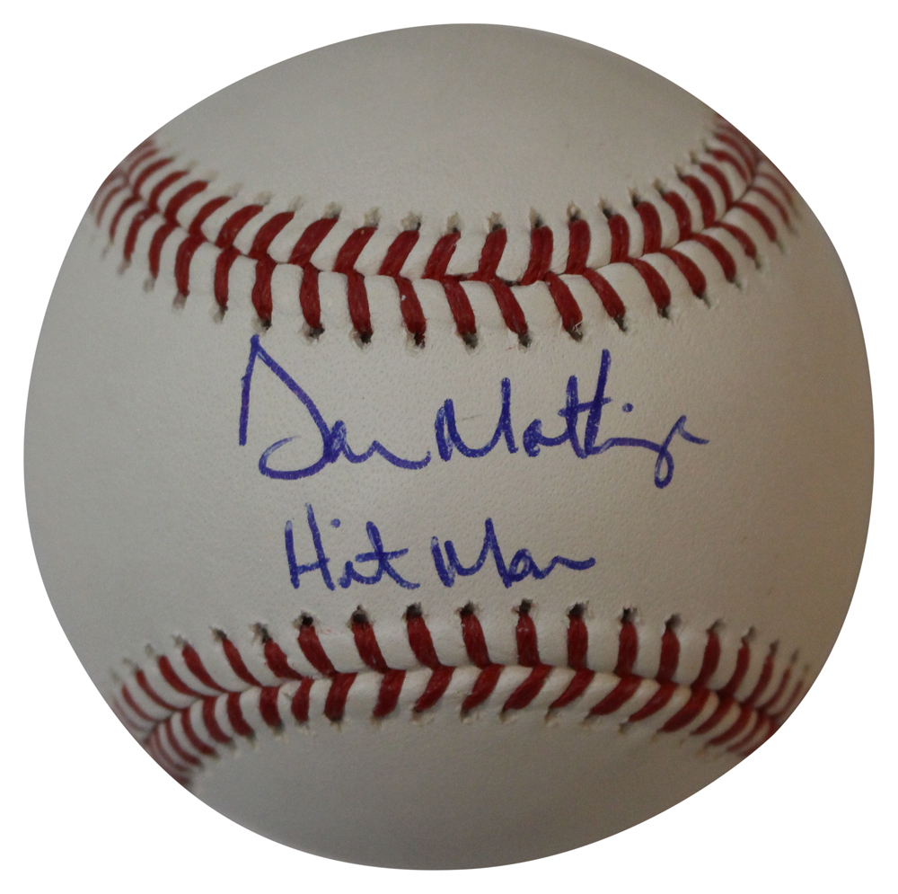 Don Mattingly Autographed New York Yankees OML Baseball Beckett