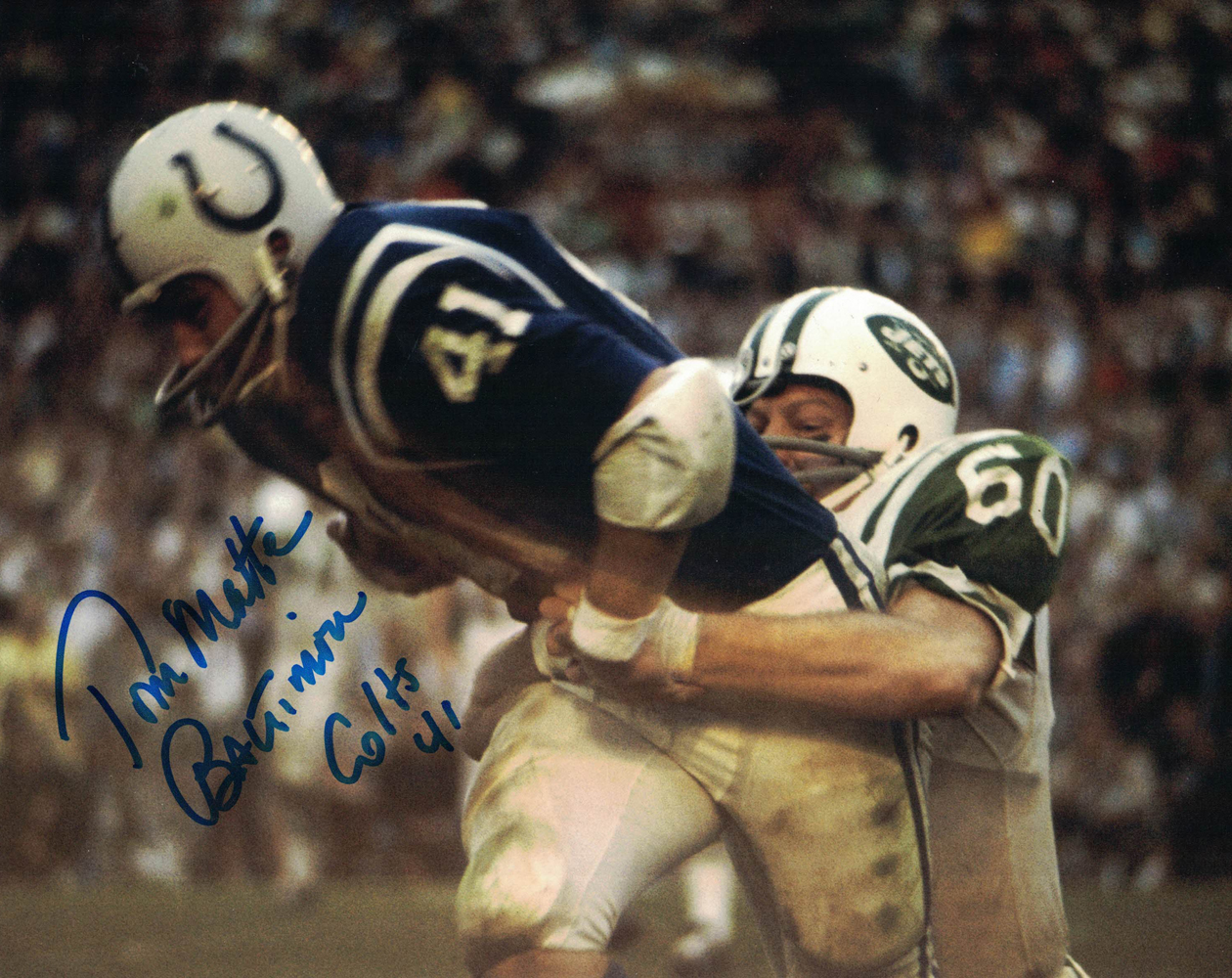 Tom Matte Autographed/Signed Baltimore Colts 8x10 Photo 30123