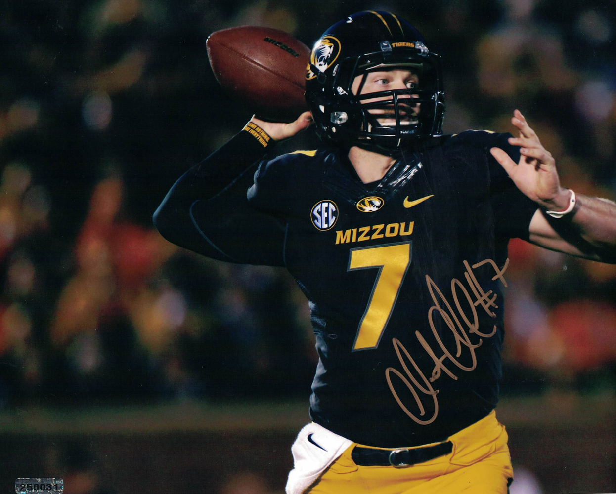 Maty Mauk Autographed/Signed Missouri Tigers 8x10 Photo 30308