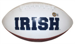 Michael Mayer Signed Notre Dame Fighting Irish Logo Football Beckett