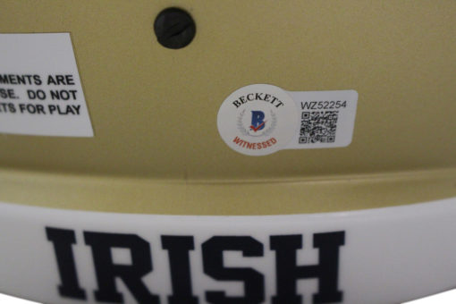 Michael Mayer Signed Note Dame Fighting Irish F/S Classic Helmet BAS