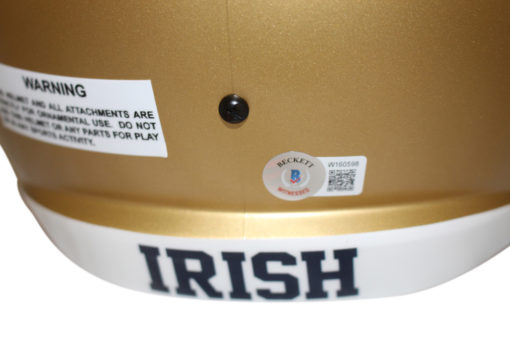 Michael Mayer Signed Notre Dame Fighting Irish F/S Speed Helmet Beckett