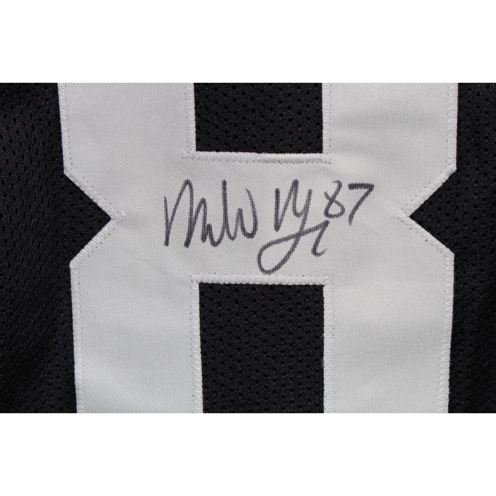 Michael Mayer Autographed/Signed Pro Style Black Jersey Beckett