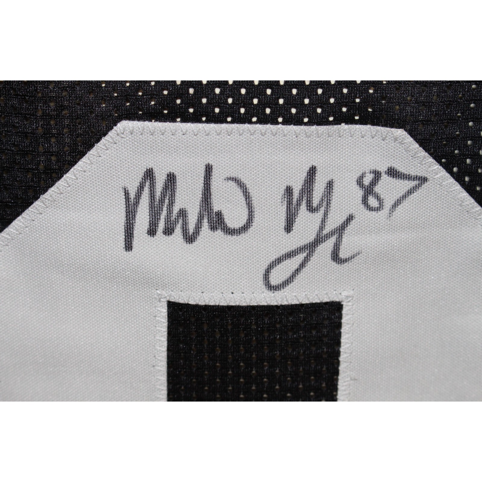 Michael Mayer Autographed/Signed Pro Style Black Jersey Insc. BAS
