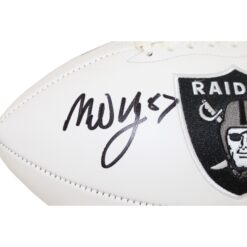 Michael Mayer Signed Las Vegas Raiders Logo Football Beckett