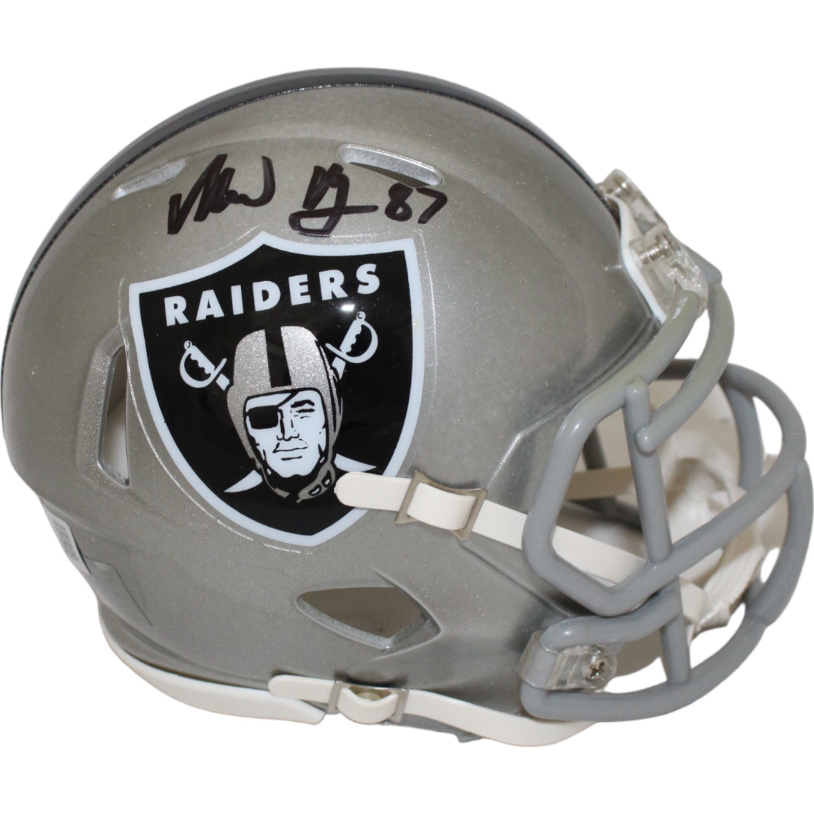 Michael Mayer Signed Las Vegas Raiders Flash Mini Helmet Beckett