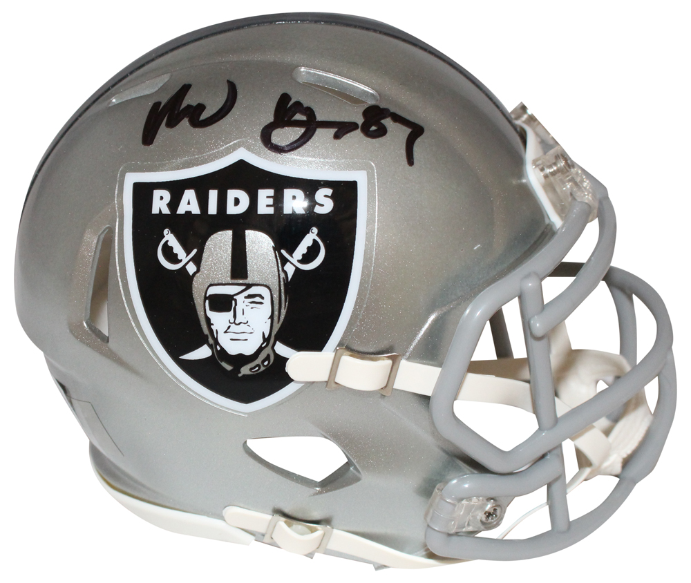 Michael Mayer Signed Las Vegas Raiders Flash Mini Helmet Beckett