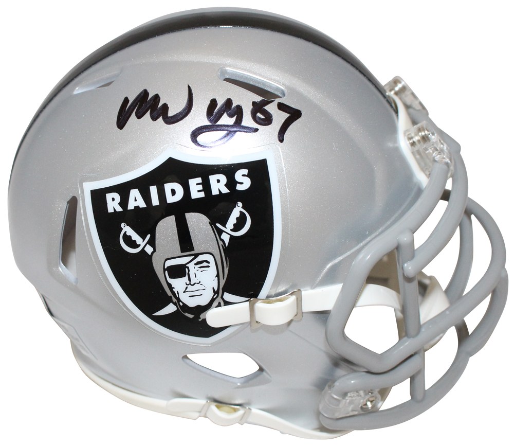 Michael Mayer Autographed Las Vegas Raiders Spd Mini Helmet Beckett 