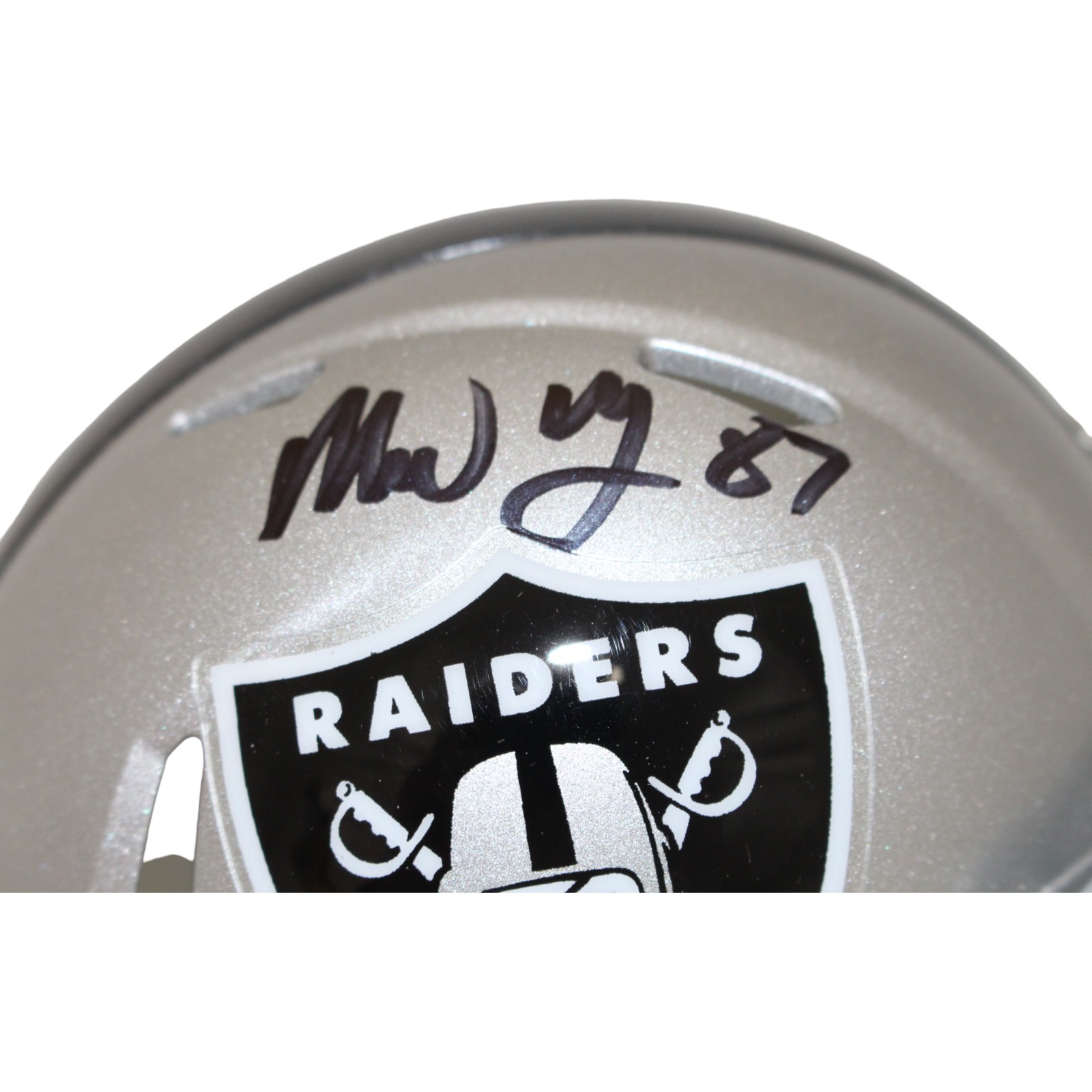 Michael Mayer Signed Las Vegas Raiders Mini Helmet Beckett