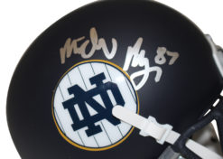 Michael Mayer Signed Notre Dame Fighting Irish Schutt Mini Helmet BAS