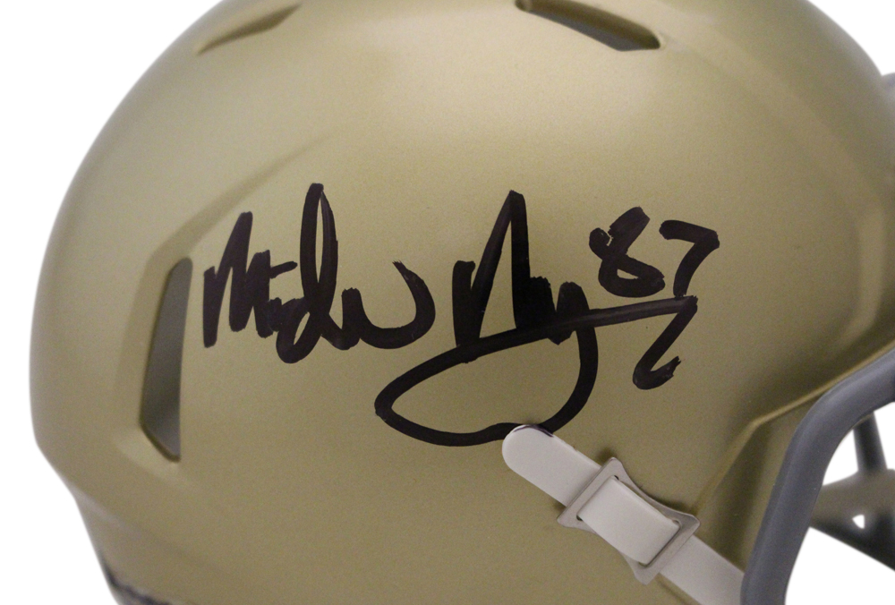 Michael Mayer Signed Notre Dame Fighting Irish Speed Mini Helmet Beckett