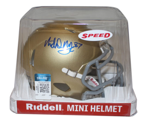 Michael Mayer Signed Notre Dame Fighting Irish Speed Mini Helmet Beckett