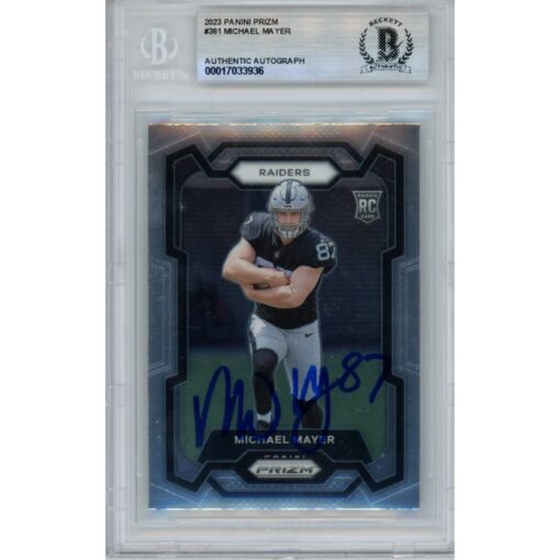 Michael Mayer Autographed/Signed 2023 Panini #361 Card Beckett 44626
