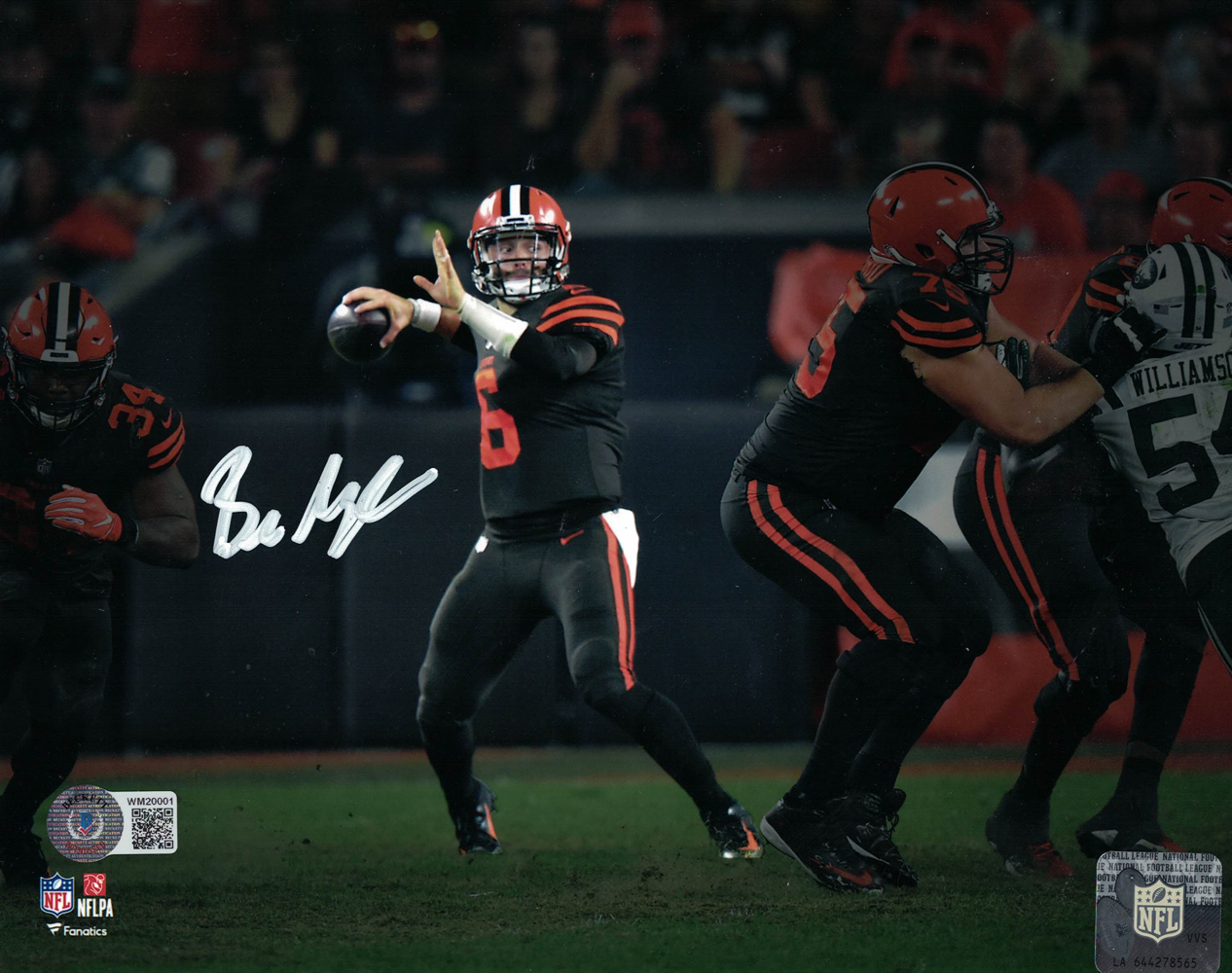 Baker Mayfield Autographed/Signed Cleveland Browns 8x10 Photo BAS 32436