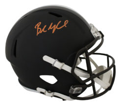 Baker Mayfield Signed Cleveland Browns Black Matte Replica Helmet BAS 26585