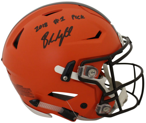 Baker Mayfield Signed Cleveland Browns Authentic Speed Flex Helmet BAS 26592