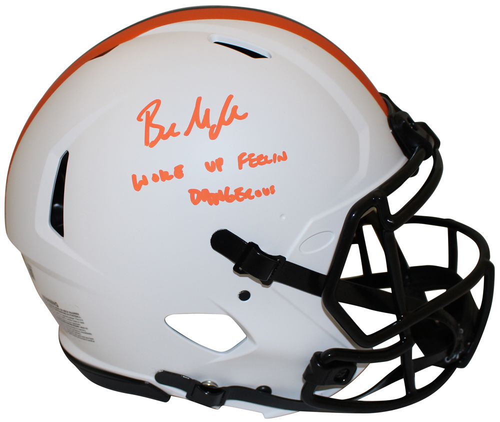 Baker Mayfield Signed Lunar Authentic Browns Helmet Woke Up Beckett