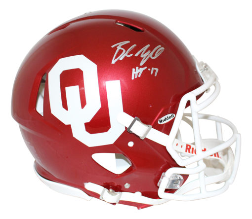 Baker Mayfield Signed Oklahoma Sooners Authentic Speed Helmet HT 26596