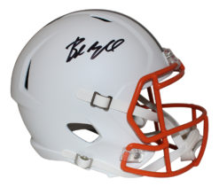 Baker Mayfield Autographed Cleveland Browns Flat White Replica Helmet BAS 26587