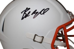 Baker Mayfield Autographed Cleveland Browns Flat White Replica Helmet BAS 26587