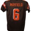 Baker Mayfield Autographed/Signed Pro Style Brown XL Jersey BAS 21781